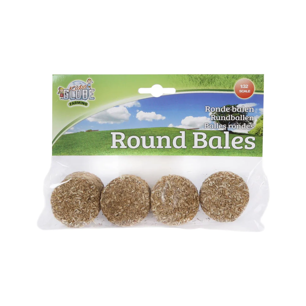 4 Pack 1:32 Round Bales