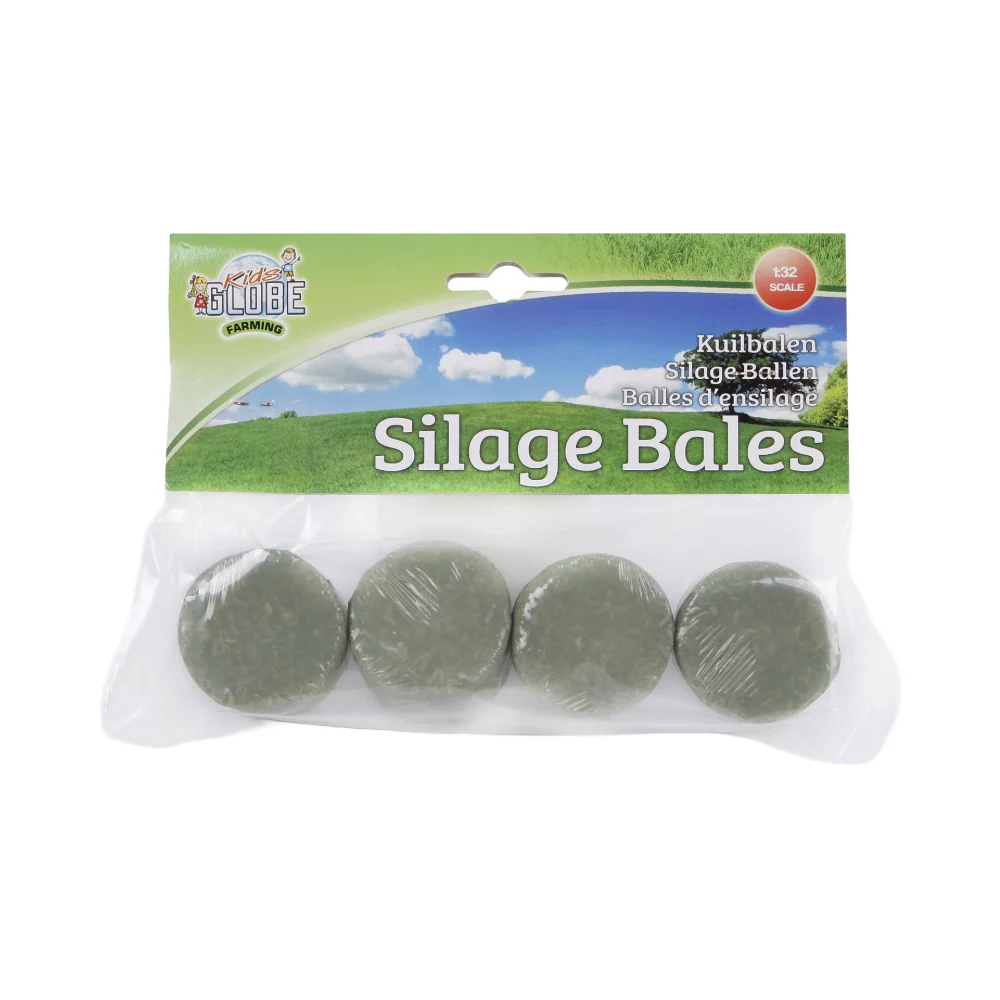4 pack of 1:32 Round Silage Bales