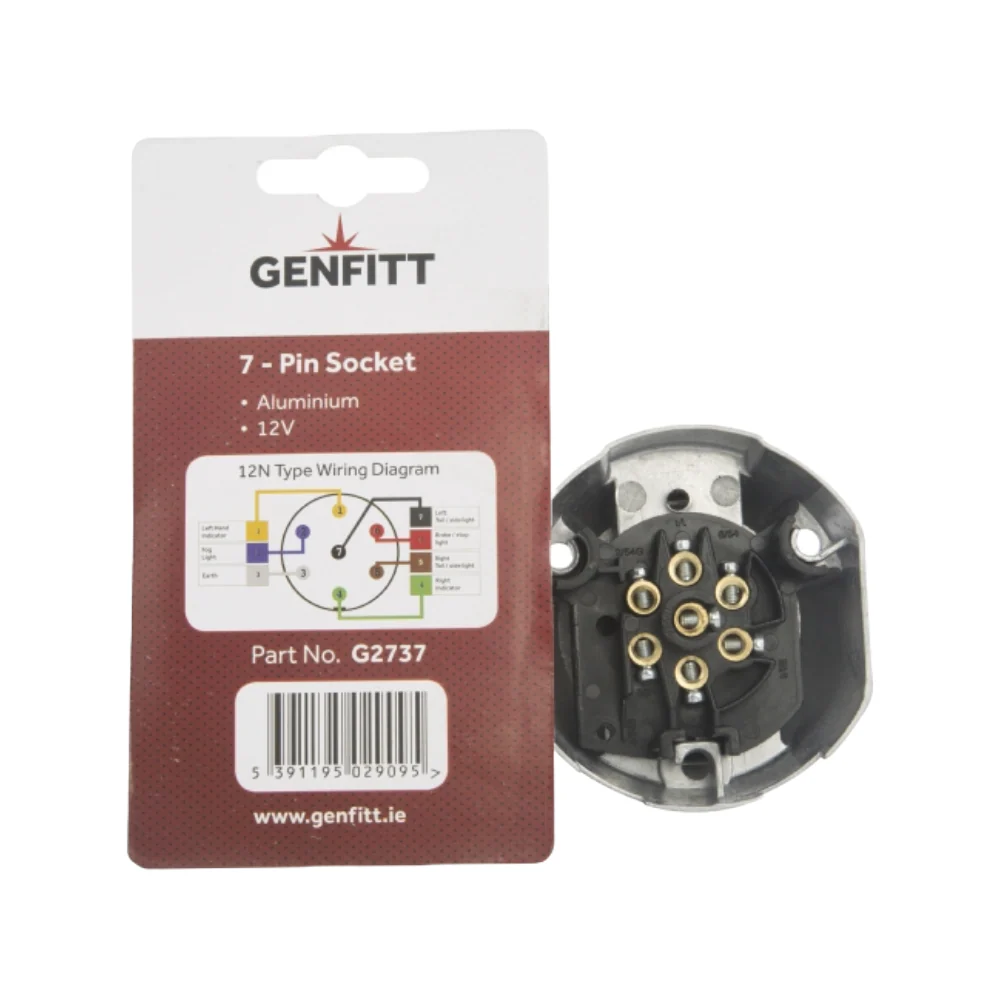 7 Pin Aluminum 12 Volt Socket - Image 3