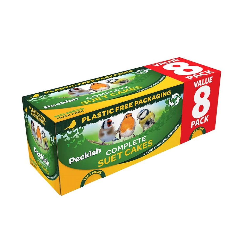 8 Pack Peckish Seed & Nut Suet Cakes