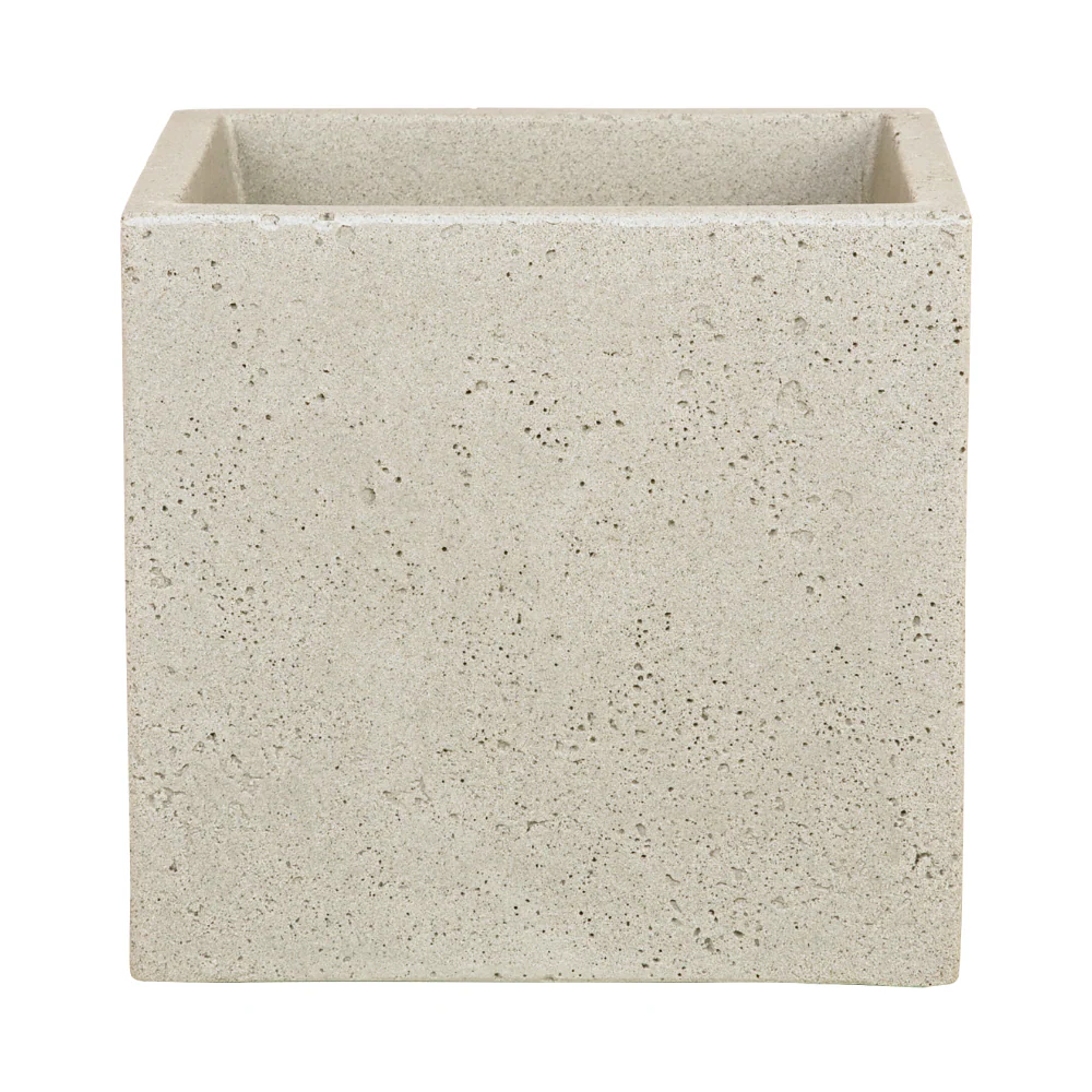 Apta Beton Cube Sand 30cm Plant Pot