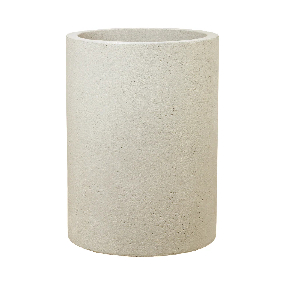 Apta Beton Tall Cylinder Sand 30cm Plant Pot