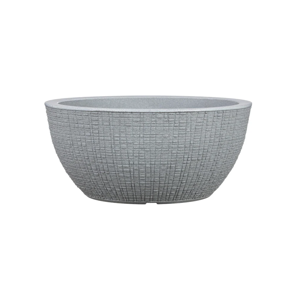 Apta Weben Bowl 40cm Grey Plant Pot