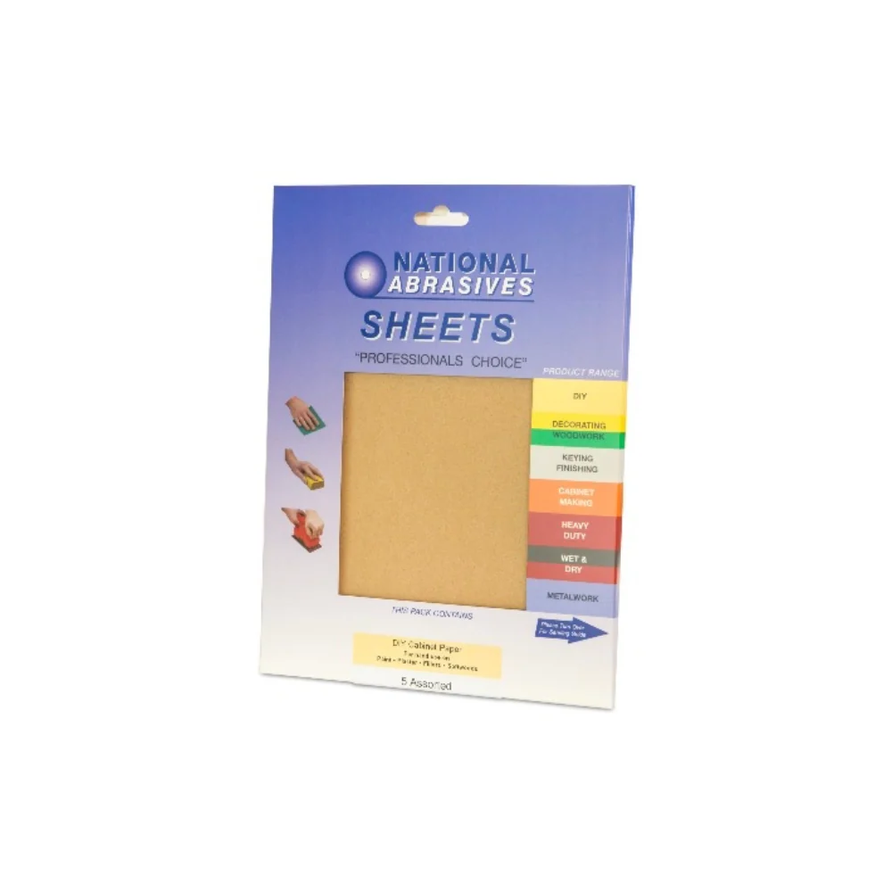Arc Assorted Sandpaper 5pk