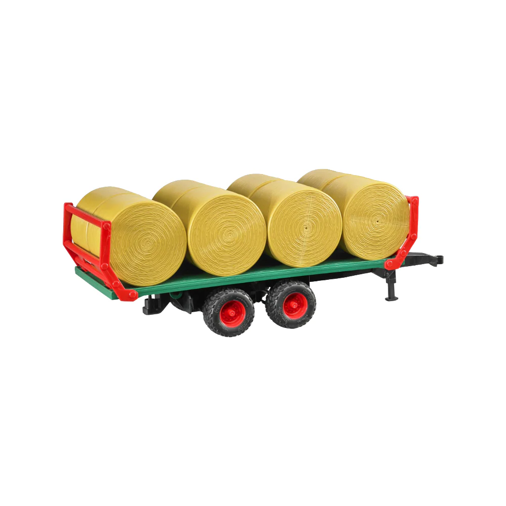 Bruder Bale Trailer with 8 Round Bales