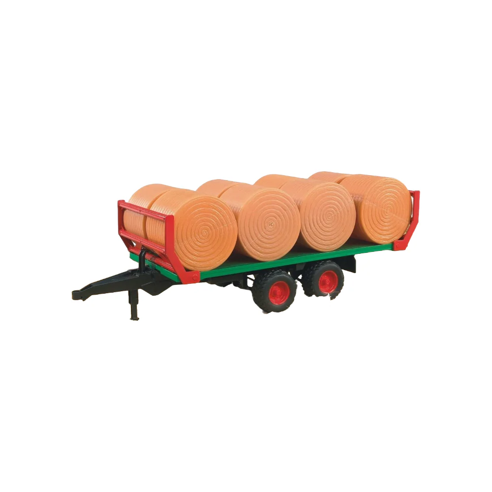 Bruder Bale Trailer with 8 Round Bales - Image 3