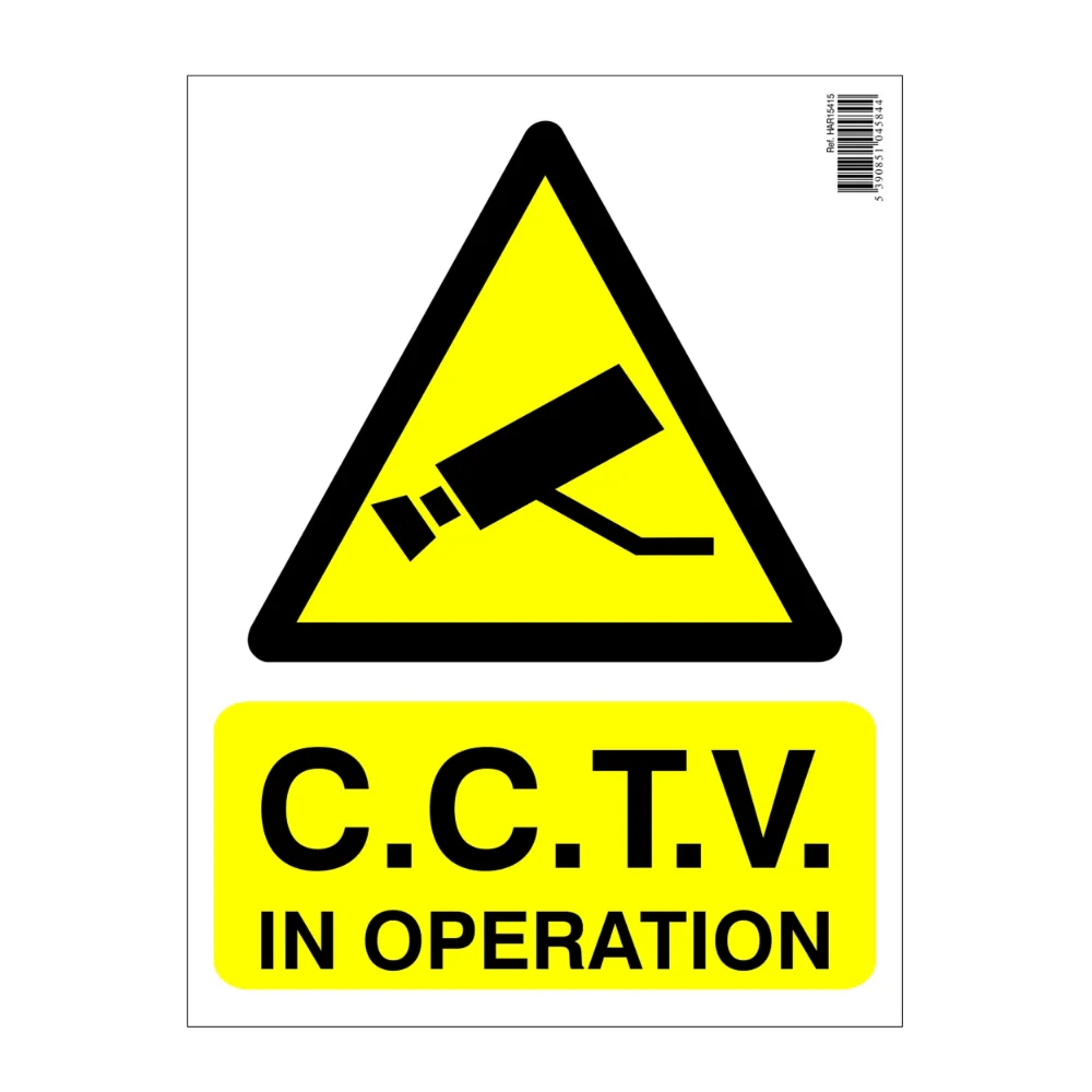 C.C.T.V In Operation Sign 300 x 400mm