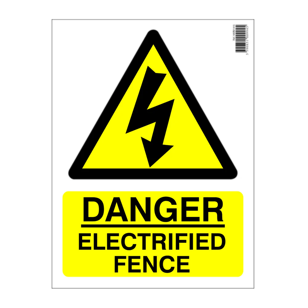 Danger Electrified Fence 300 x 400mm