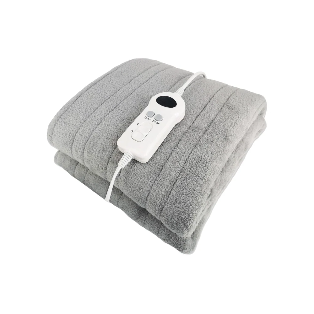 De Vielle Electric Throw Blanket Grey