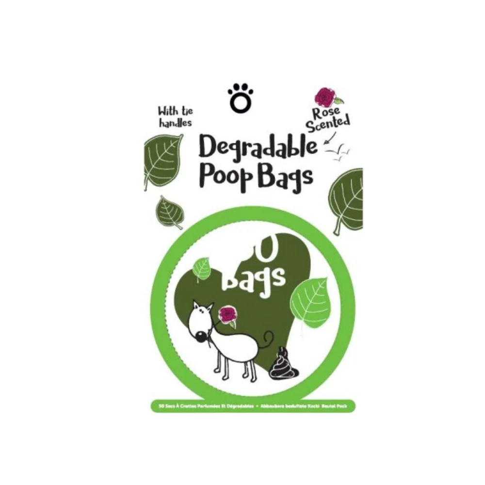 Degradable Rose Scented Poop Bags 150pk