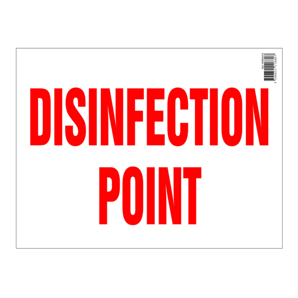 Disinfection Point Sign 400 x 300mm