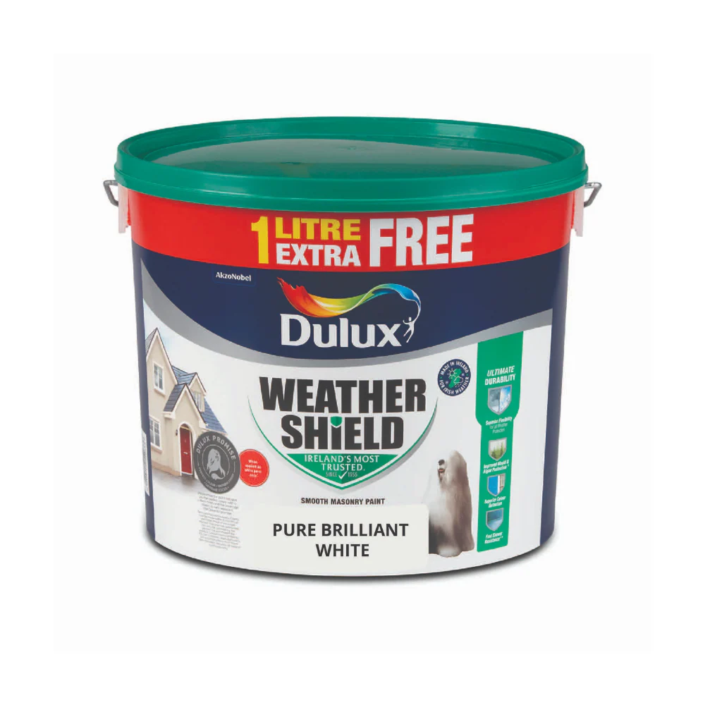 Dulux Weather Shield Paint 11L - Pure Brilliant White