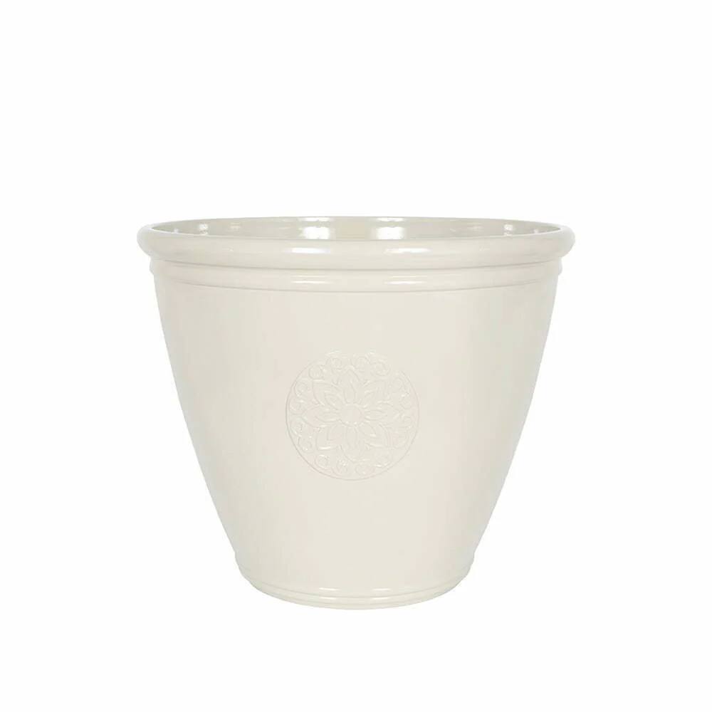 Eden Emblem Planter White 45cm Plant Pot