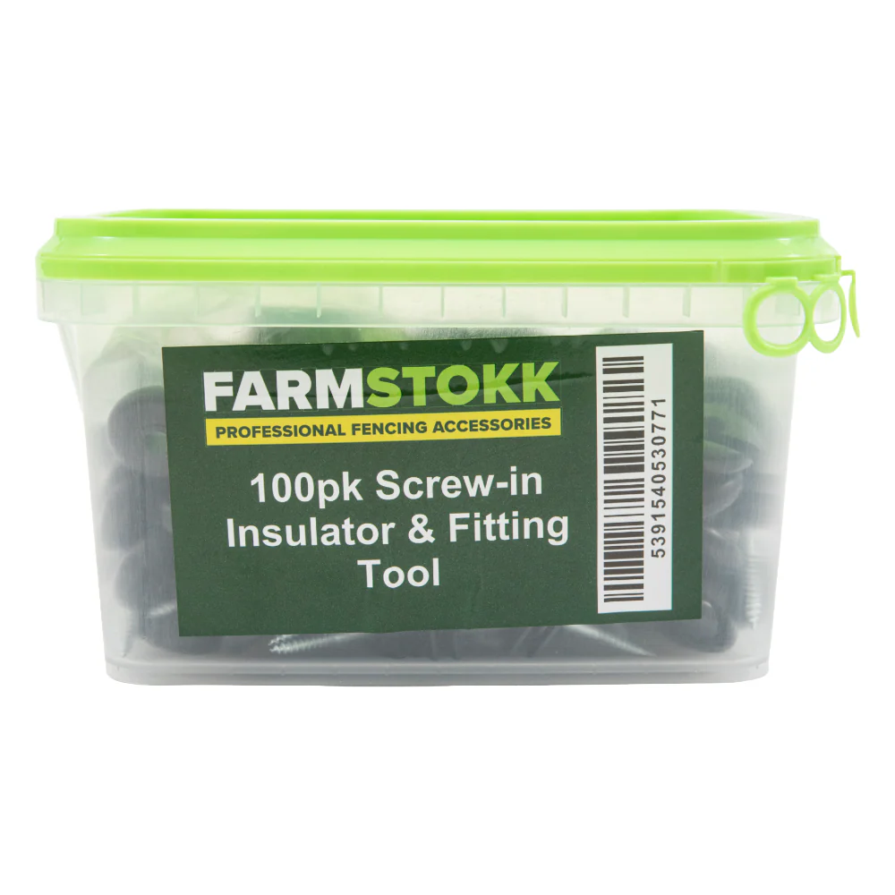 Farmstokk 100 Pack Screw-in Insulator & Fitting Tool - Image 2