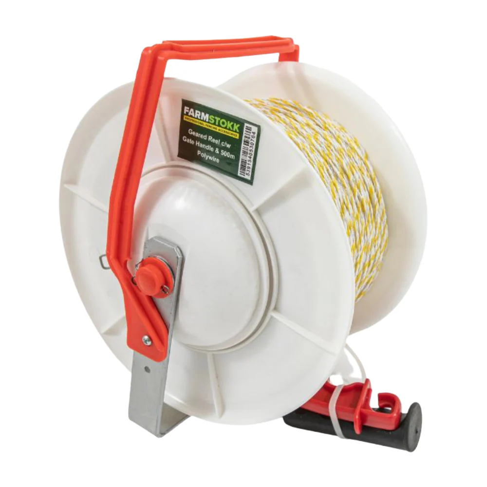 Farmstokk 3:1 Geared Reel 500M Polywire Loaded