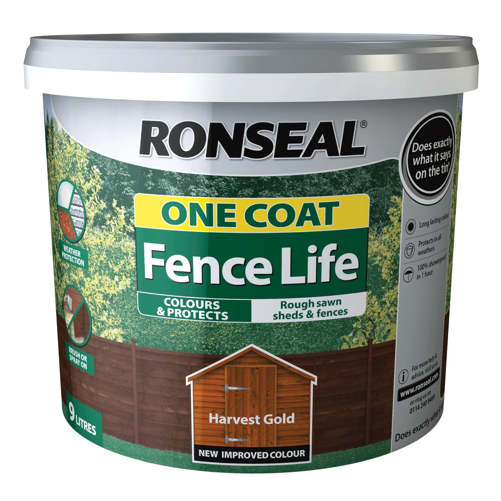 Ronseal One Coat Fencelife 9 Litre - Image 3