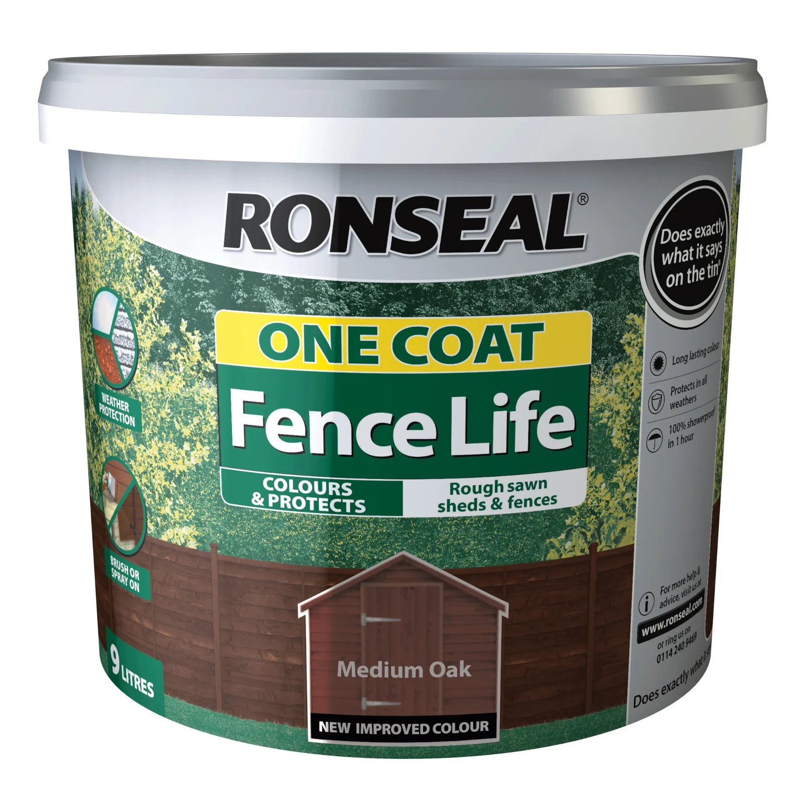 Ronseal One Coat Fencelife 9 Litre - Image 4