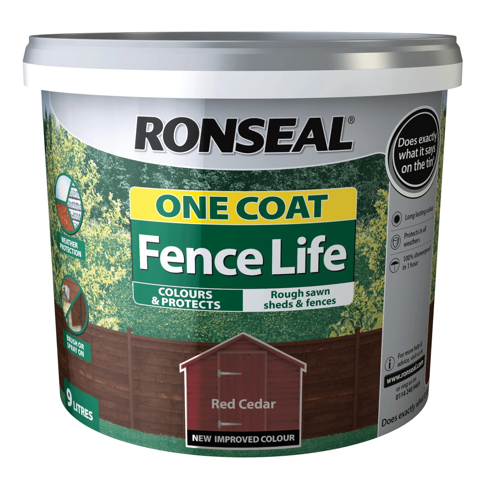 Ronseal One Coat Fencelife 9 Litre - Image 5