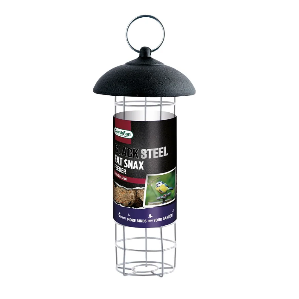 Gardman Black Steel Fat Snax Feeder