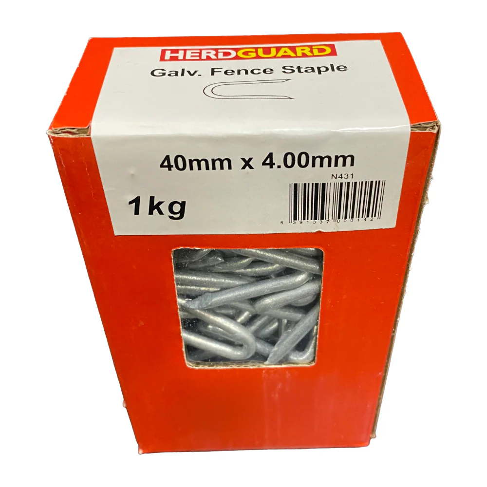 HerdGuard Galv Fencing Staple 40mm x 4mm 1kg