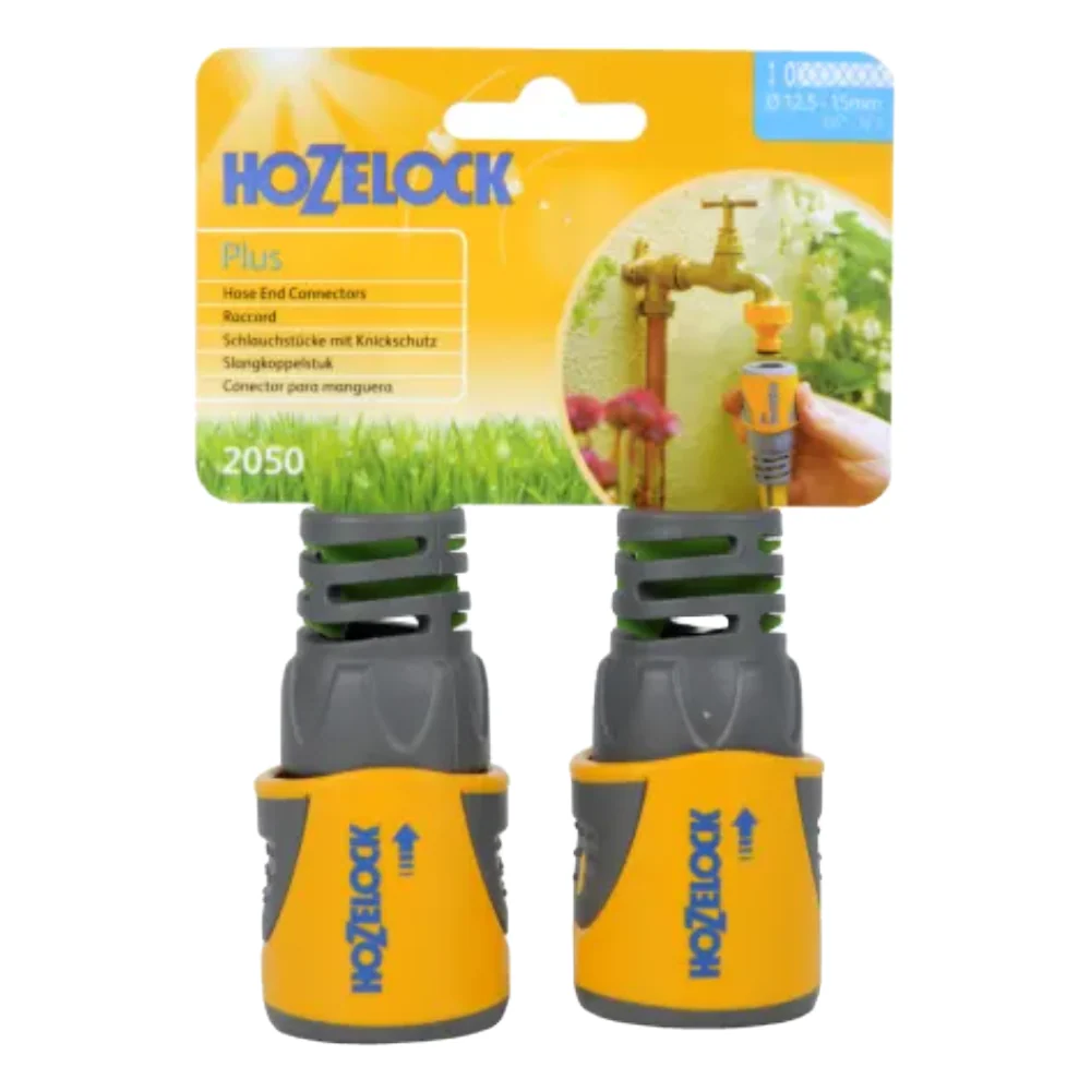 Hozelock Hose End Connector Plus  (1/2-5/8in) Hose (Twin Pack)