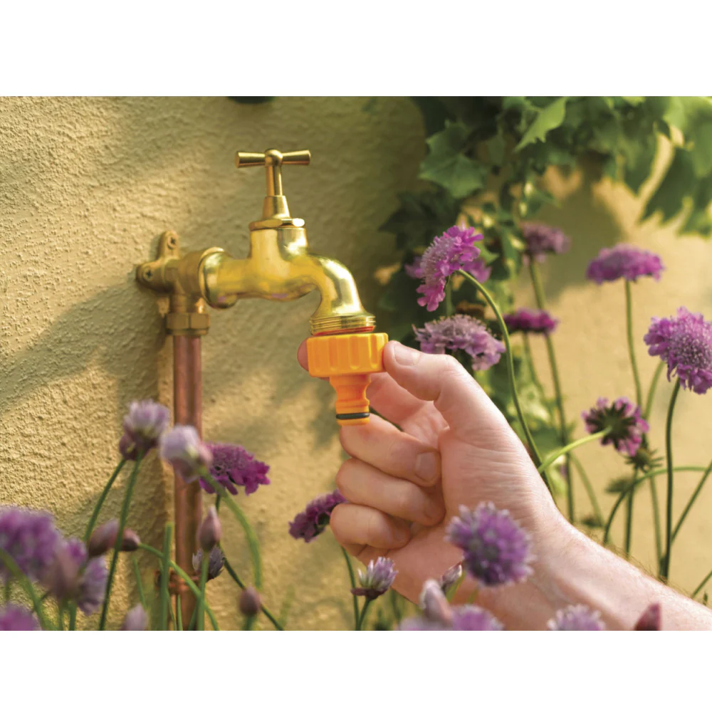 Hozelock Outdoor Tap 1" BSP Thread Tap Connector