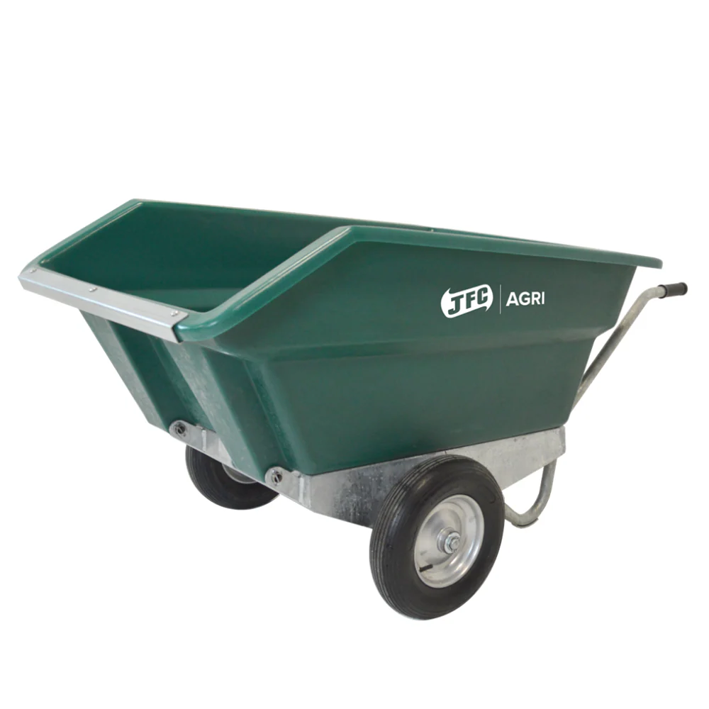 JFC 400L Tipping Wheelbarrow (Green)