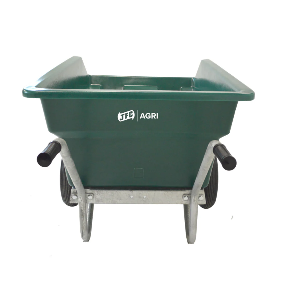 JFC 400L Tipping Wheelbarrow (Green) - Image 4