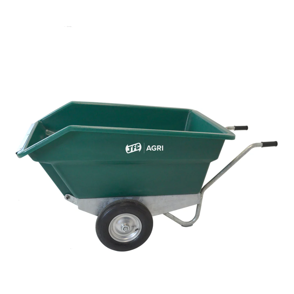 JFC 400L Tipping Wheelbarrow (Green) - Image 5