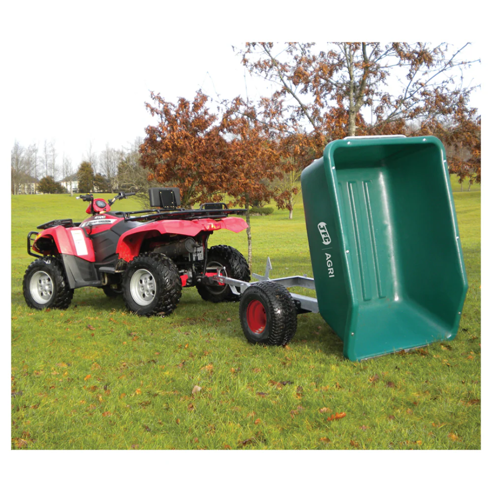 JFC 500L ATV Tipping Trailer (Green) - Image 2