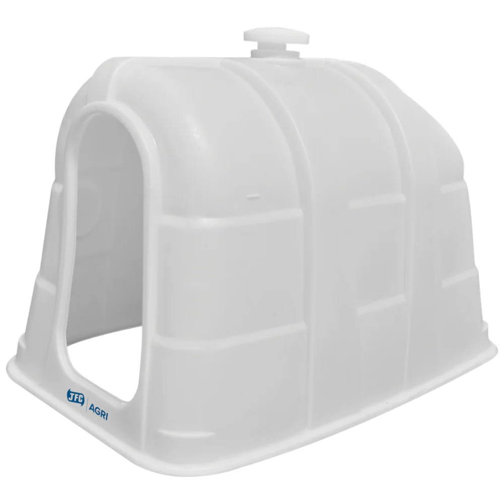JFC Large Single Calf Hutch (White) c/w 1 Vent Cap - Image 2