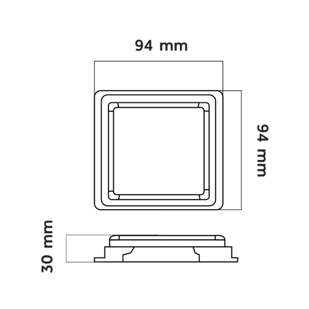 LED 3 Function Square Rear Combi Lamp - Image 4