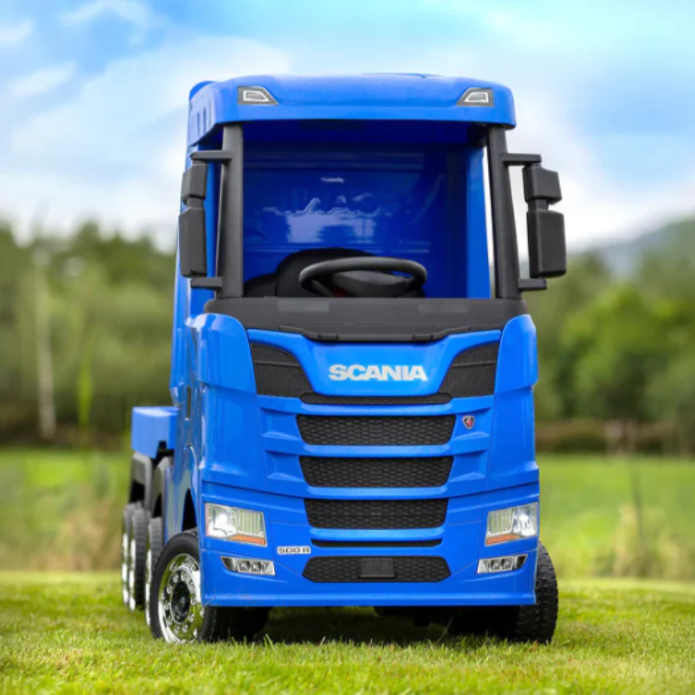 Licensed Scania 24V Blue Truck & Trailer