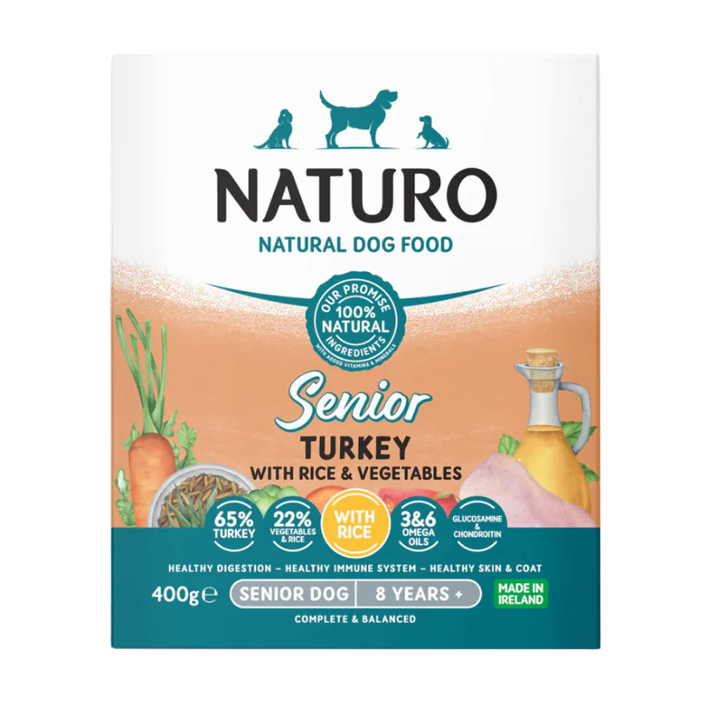 Naturo Senior Turkey & Rice trays 400g