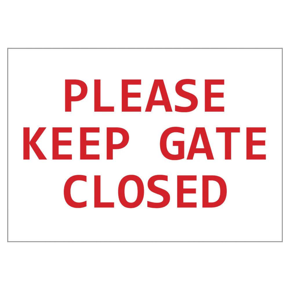 New Product: R0448 KEEP GATE CLOSED HAR40415