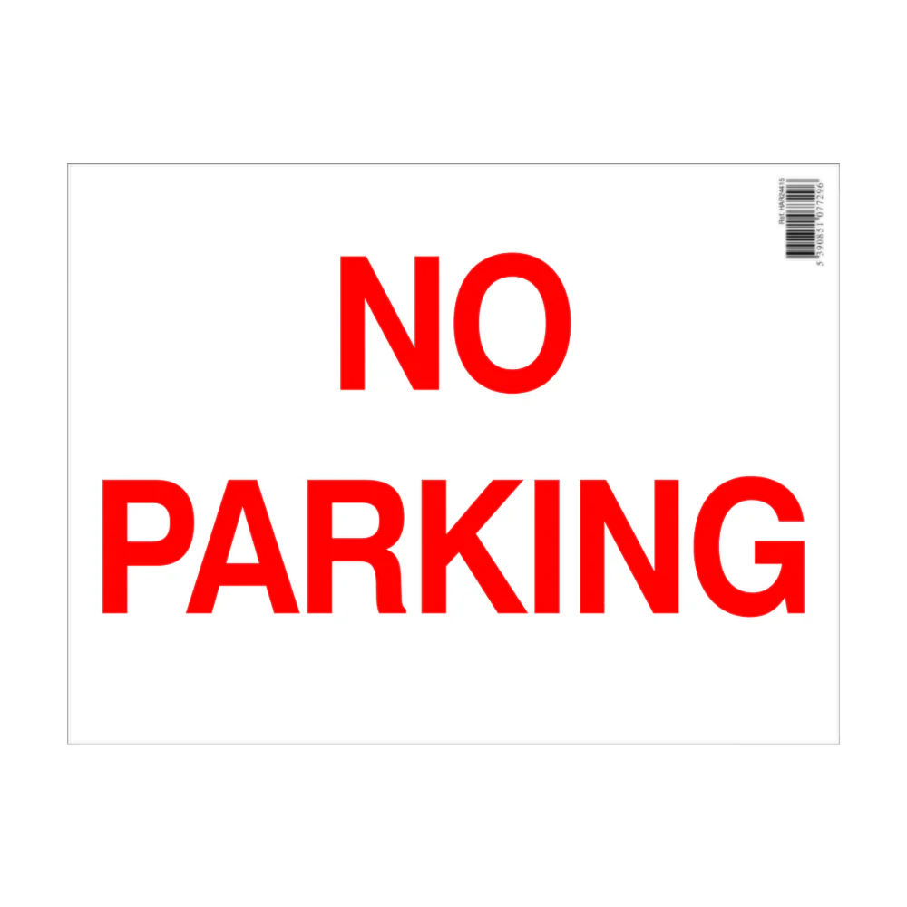 No Parking Sign 400 x 300mm