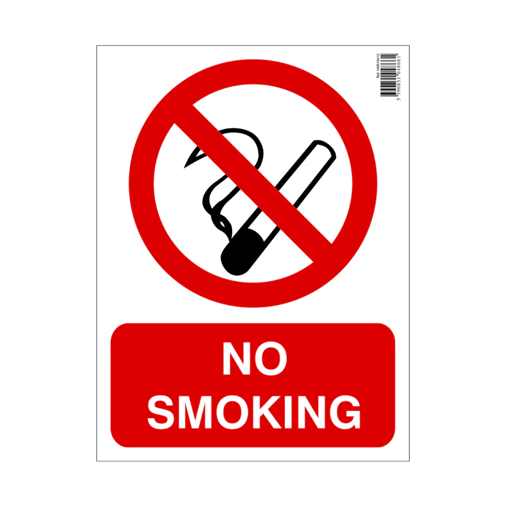No Smoking Sign 300 x 400mm