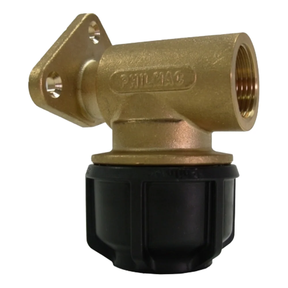 Philmac 25mm/ 3/4″ Metric Imperial Wall Plate Elbow
