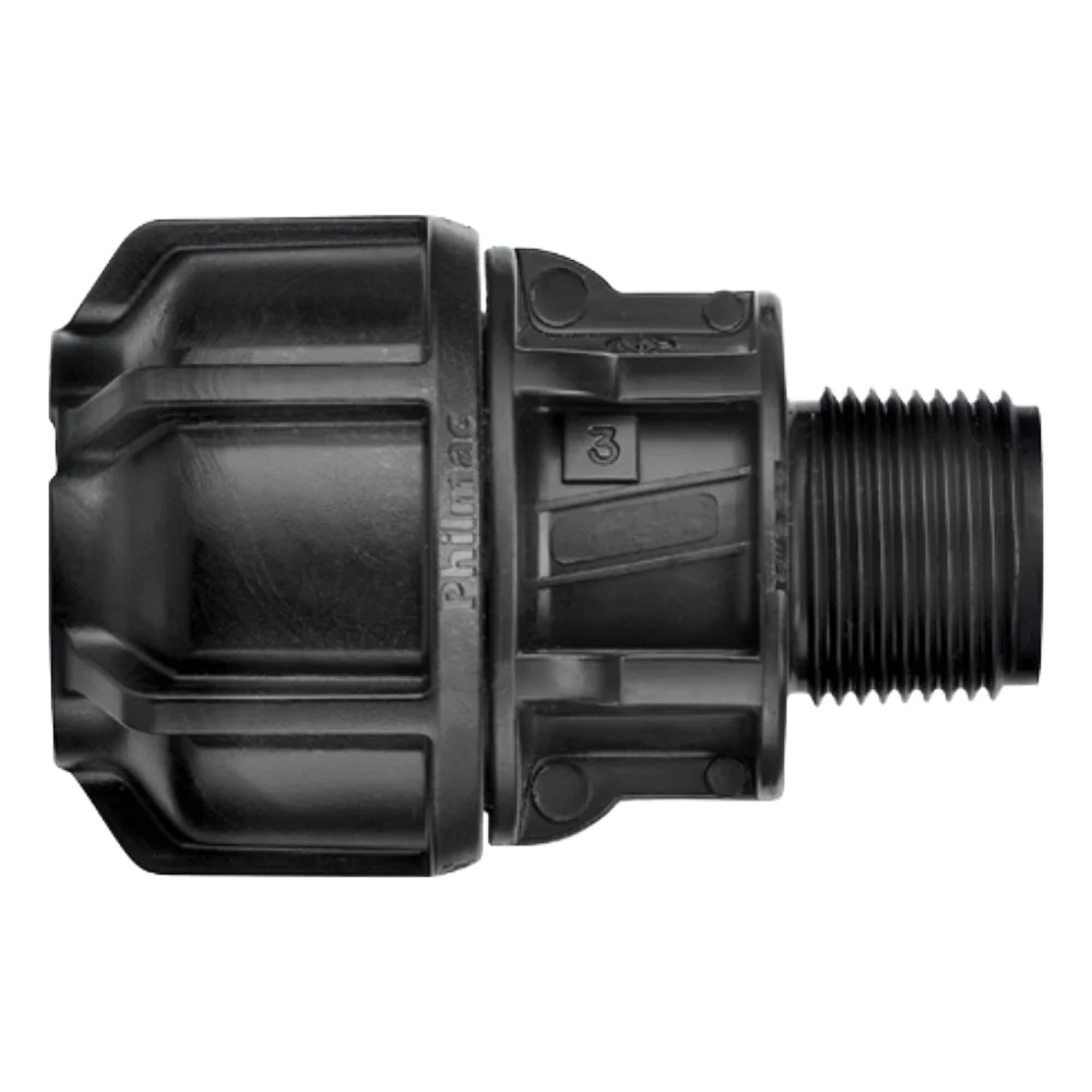 Philmac Normal Gauge 1/2″ x 3/4″ POL x MI End Connector