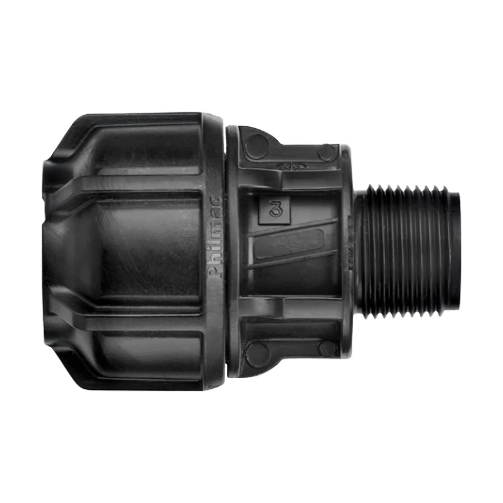 Philmac Normal Gauge 3/4″ x 1/2″ Pol x MI End Connector
