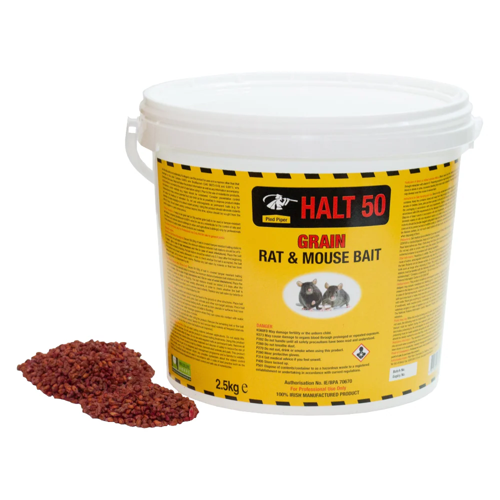 Pied Piper Halt 50 Grain Bait 2.5kg
