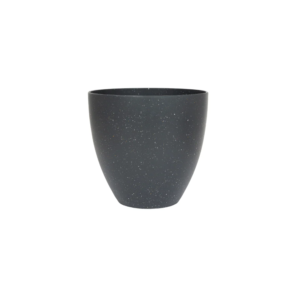 Plant Avenue Terrazzo Egg Black 33cm Plant Pot