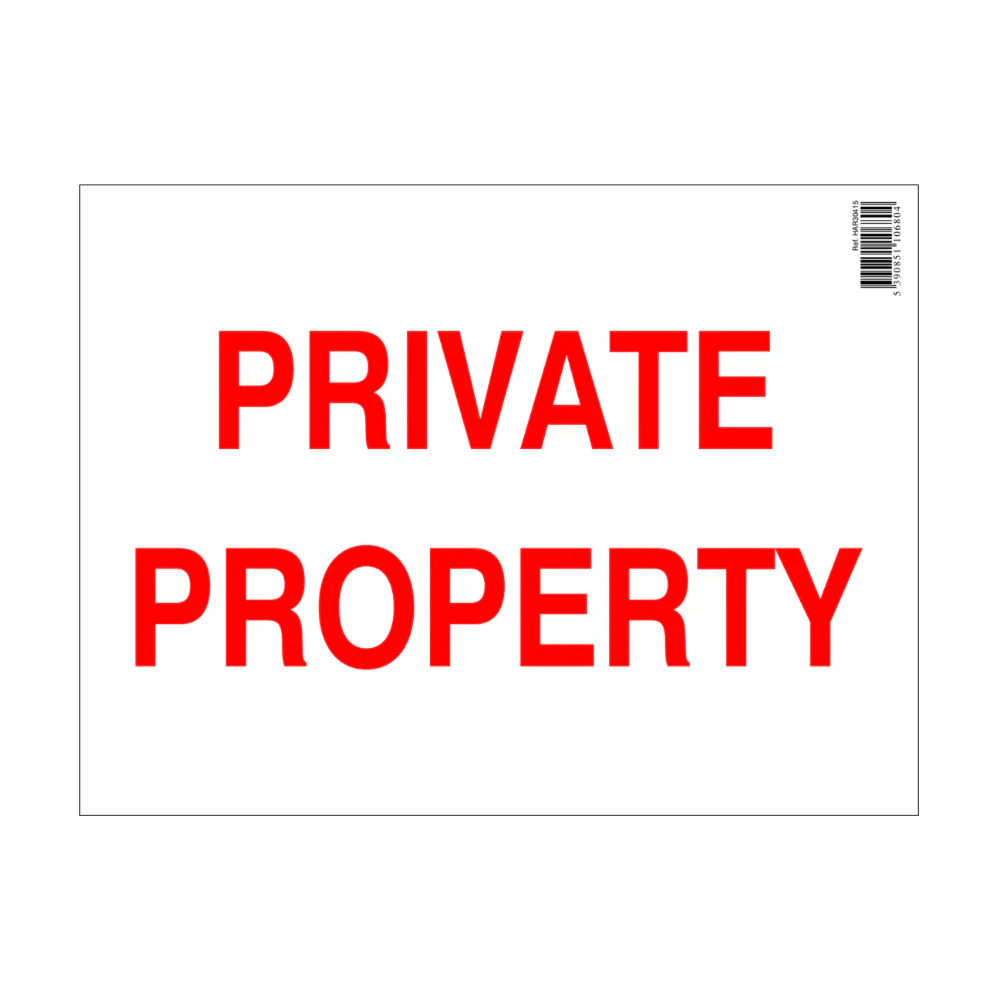Private Property Sign 400 x 300mm