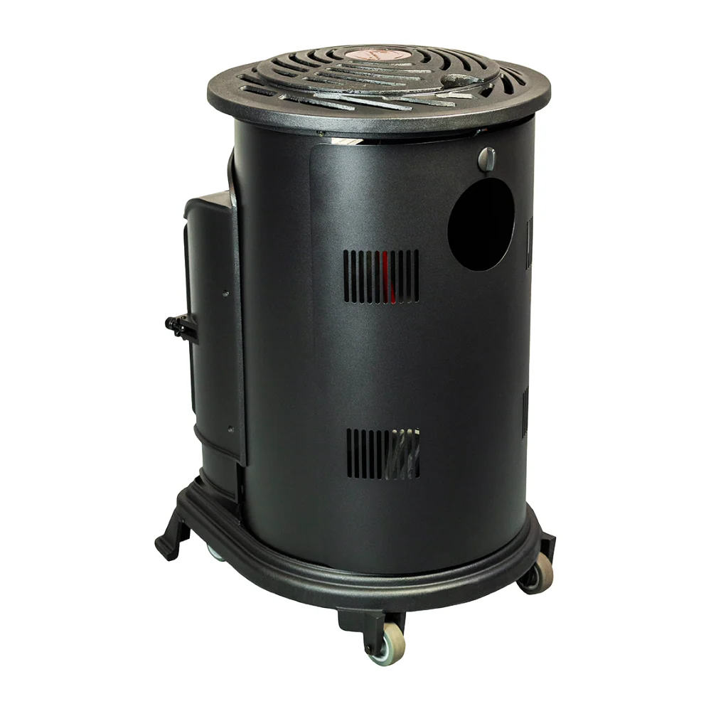 Provence Portable Gas Fire in Matt Black - Image 3