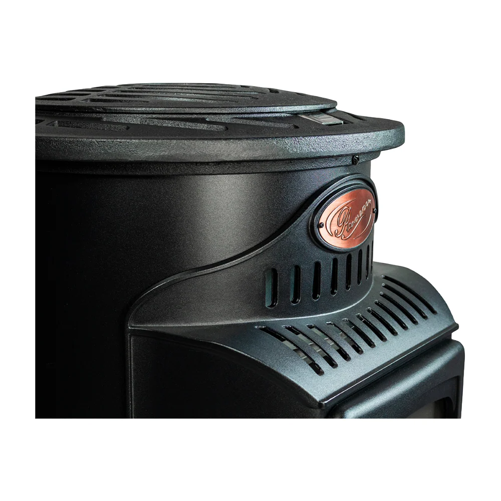 Provence Portable Gas Fire in Matt Black - Image 5