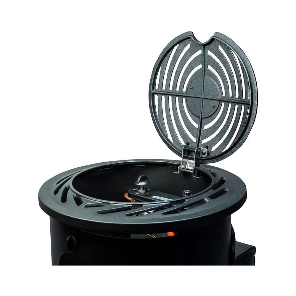 Provence Portable Gas Fire in Matt Black - Image 6