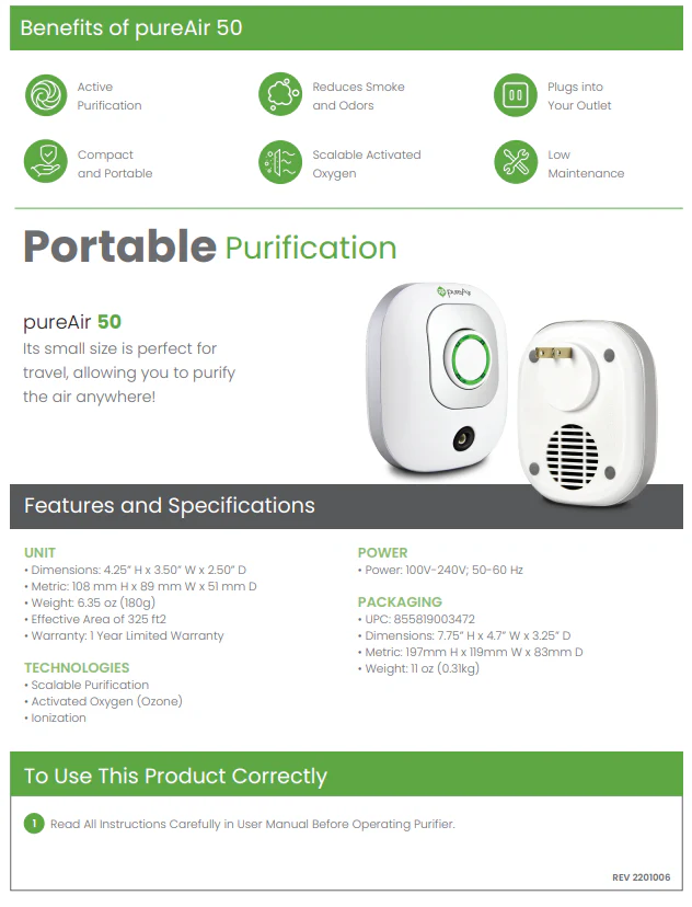 PureAir PA50 Air Purifier - Image 8