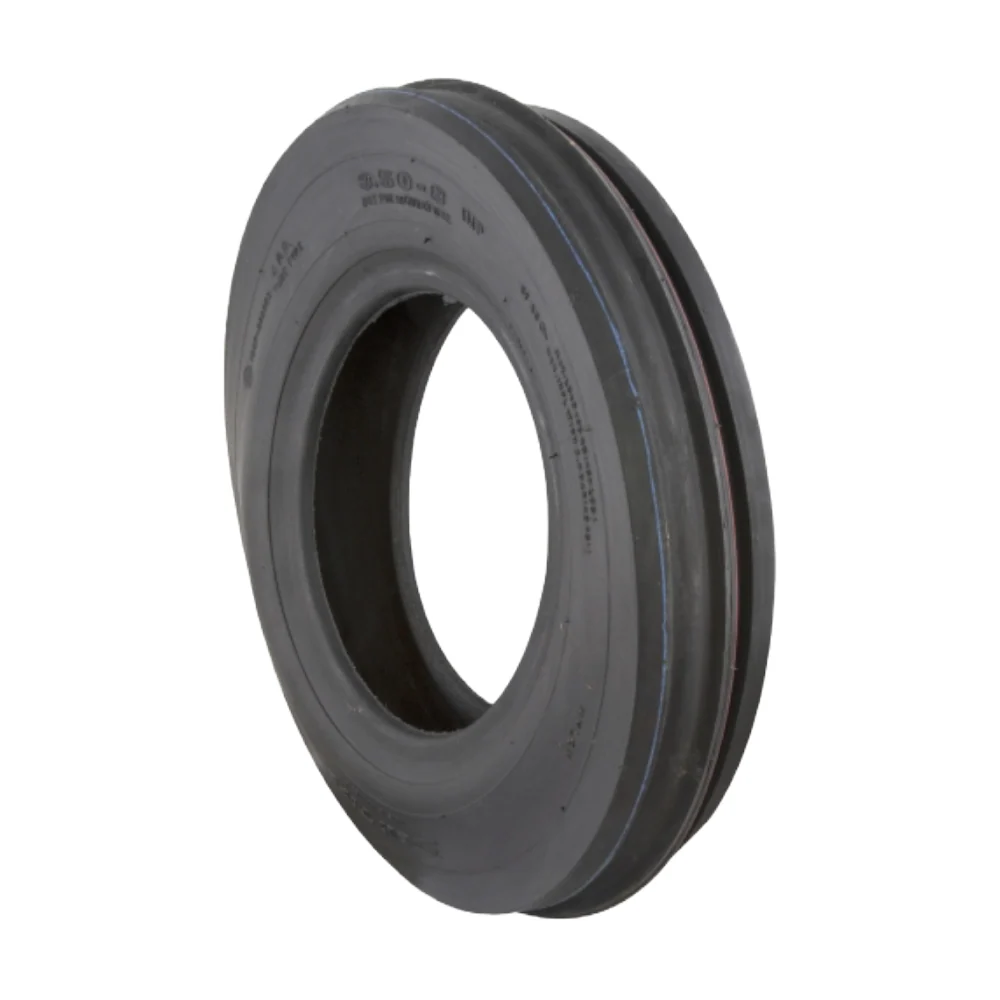Replacement Single Ribbed PZ Wheel Tyre 350 x 8 x 4PR