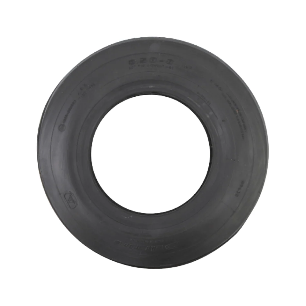 Replacement Single Ribbed PZ Wheel Tyre 350 x 8 x 4PR - Image 2