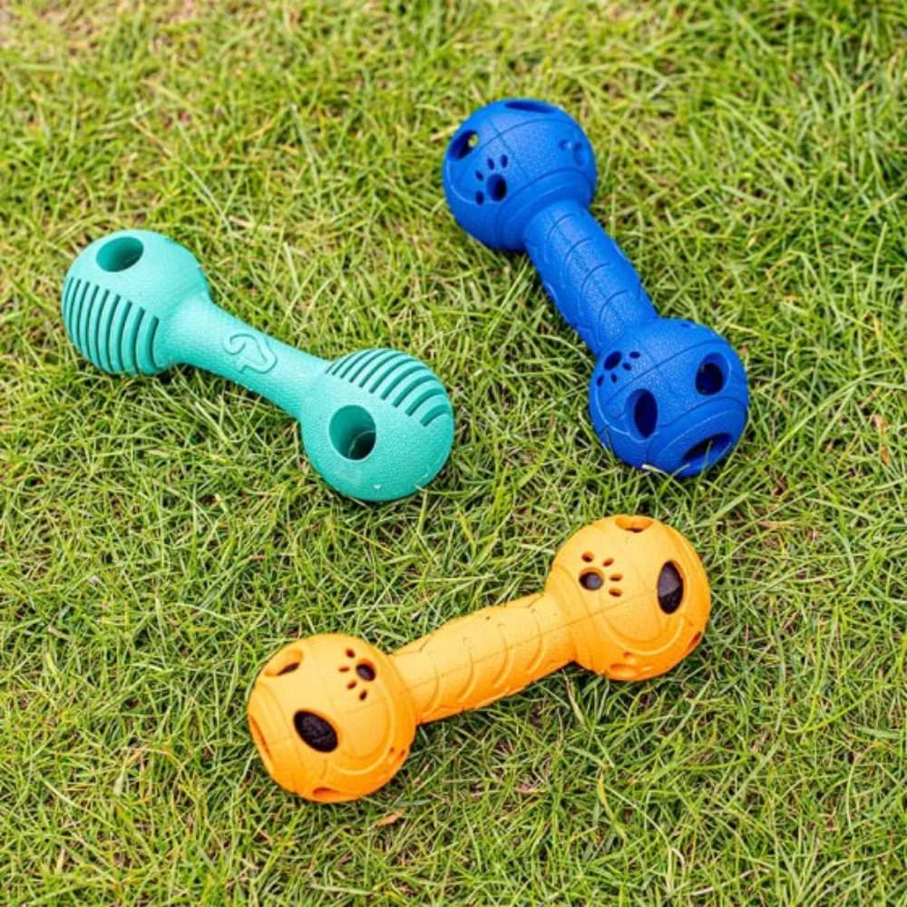 Rubber Dumbbell Squeaky Ball - Image 2